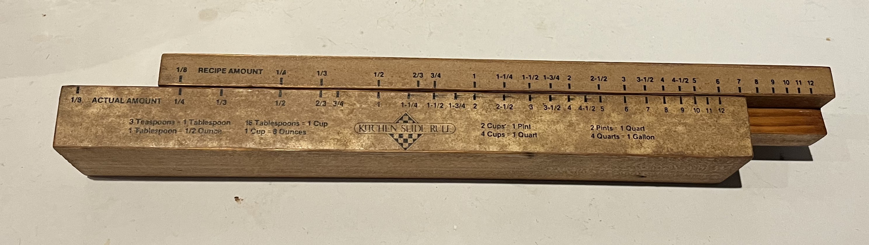 Kitchen Slide Rule