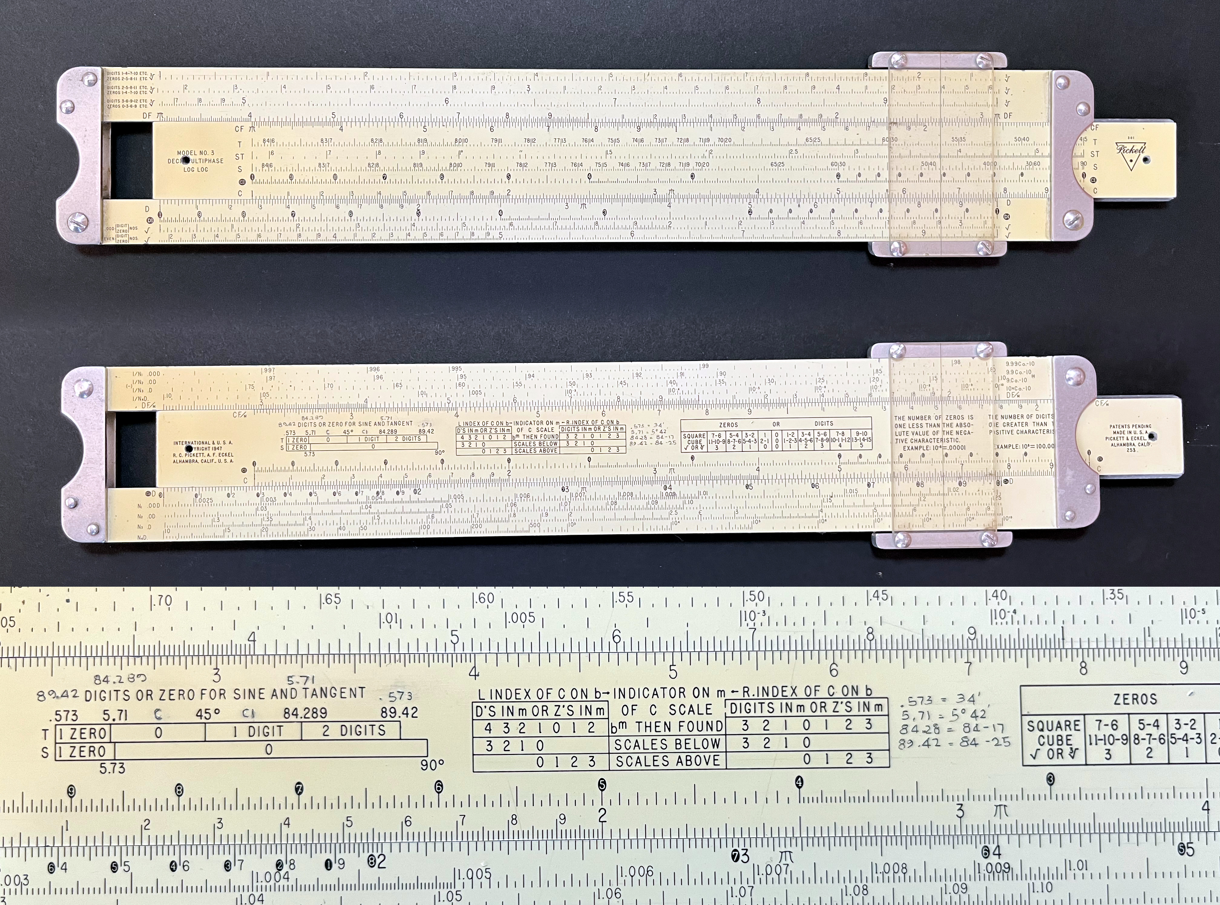 Pickett Model No. 3 Deci Multiphase Log Log
